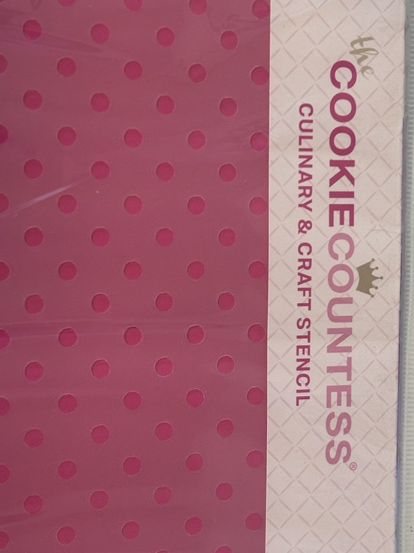Polka Dot The Cookie Countess stencil- New In Bag gallery