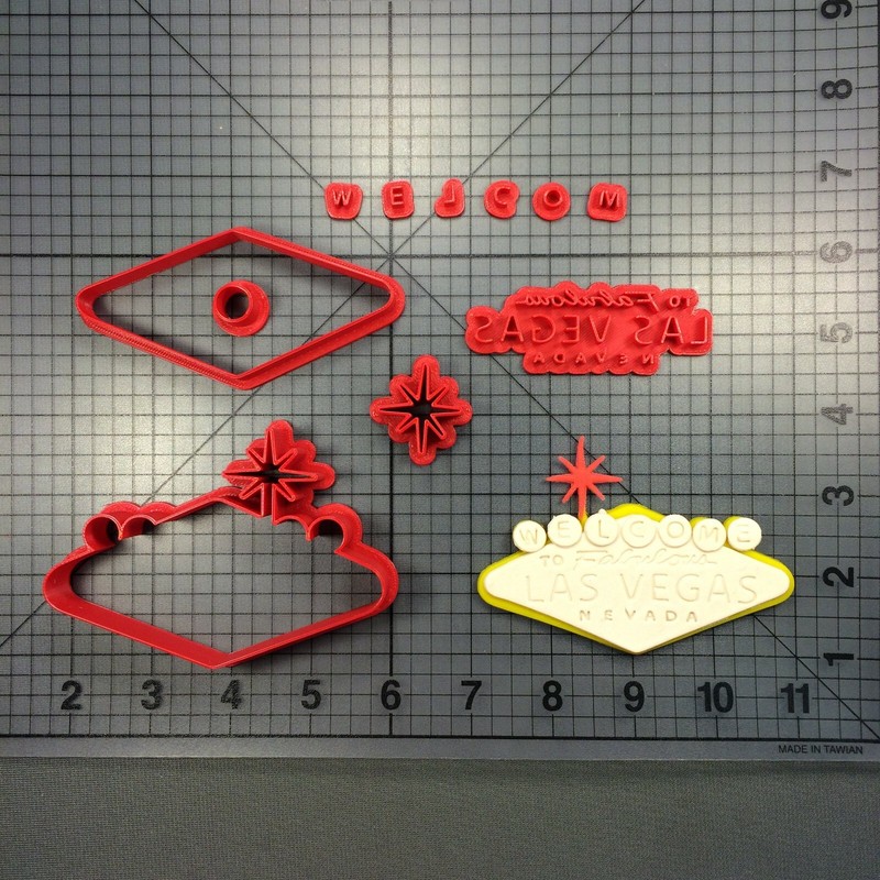 Las Vegas Sign 266-288 Cookie Cutter Set
