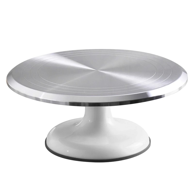 10 Inch Cake Turntable – Aluminum Alloy Revolving Stand for Cake Decorating gallery