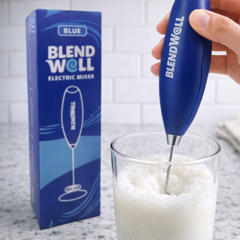 Electric Milk Frother for Matcha and Coffee, Handheld Battery Operated Drink ... gallery