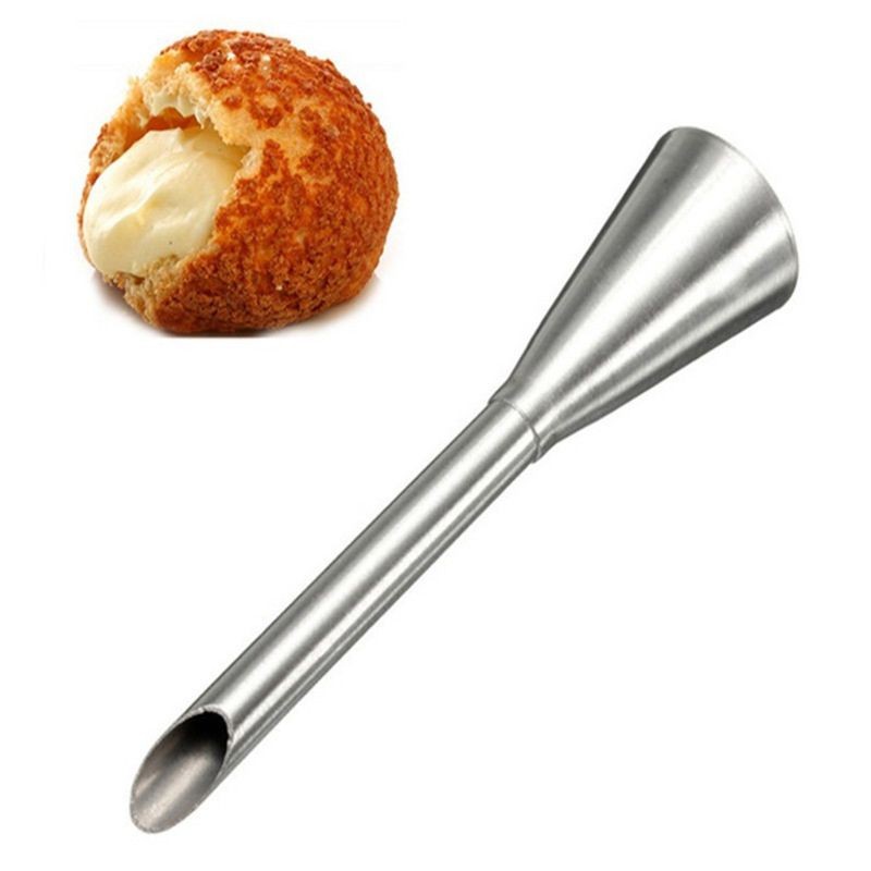 Cream Icing Long Puff Cake Pastry Tools Nozzle Tip Stainless Steel Decorating gallery