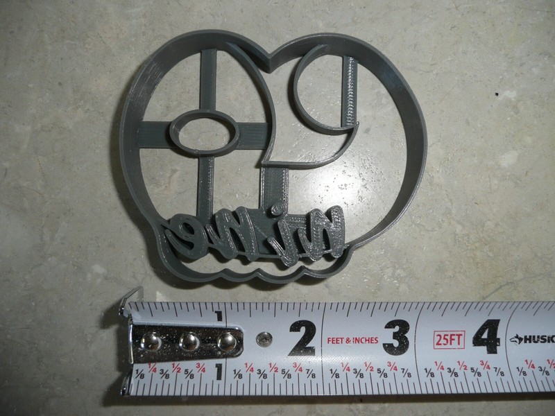 NUMBER 9 WITH WORD ON SIDE DETAILED COOKIE CUTTER MADE IN USA PR5049 gallery