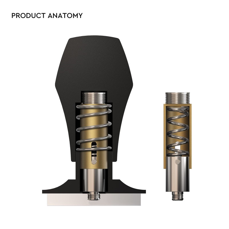 Normcore 58mm Coffee Tamper - V4 Spring-loaded with 58mm, Black gallery
