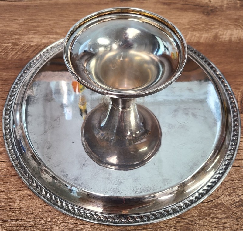 WM Rogers Silverplate Cake Stand gallery