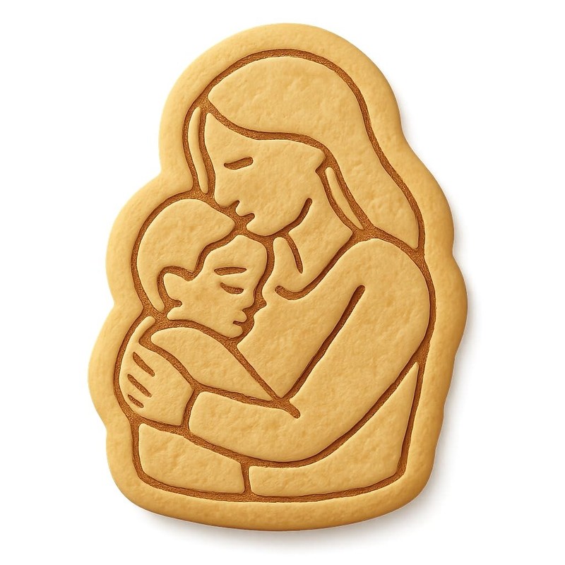 Mother’s Day Hug Cookie Cutter & Stamp, Fondant & Clay – 4×3.1