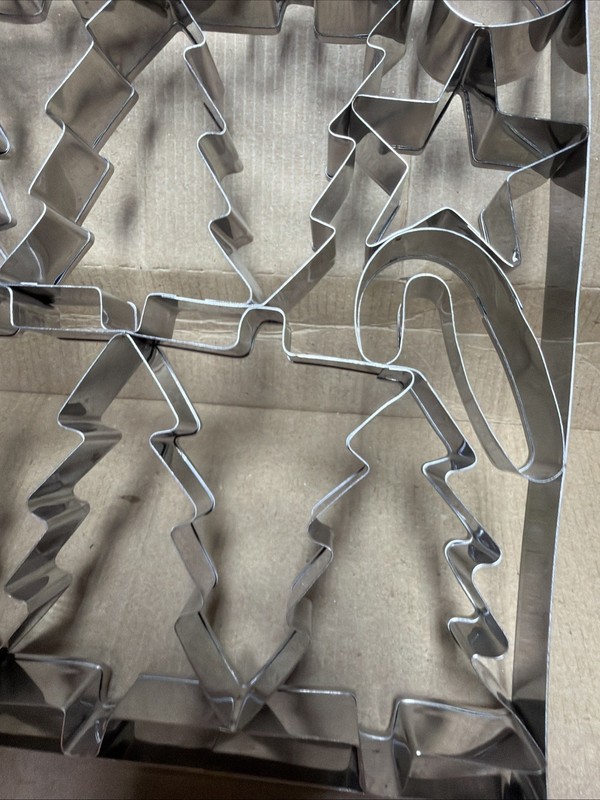 21 Cookie Sheet Cookie Cutter Multiple Christmas Shapes in one Press (Vintage?) gallery