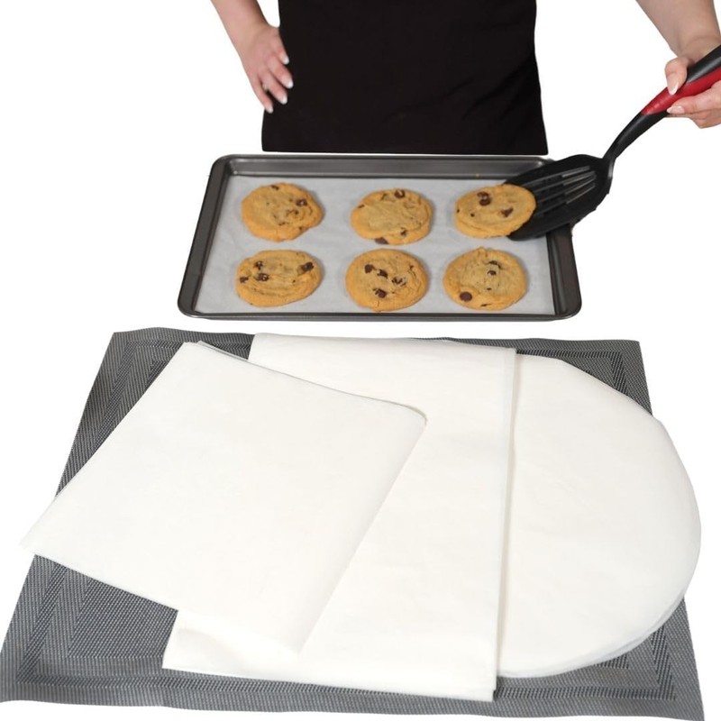 100 Pa of Precut Parchment Baking Sheets. 50 Rectangular 9x13in,