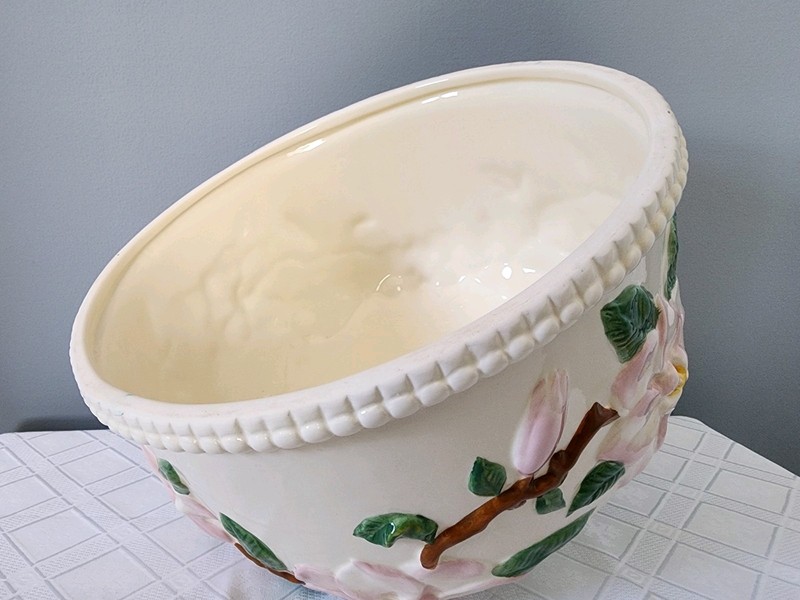Floral Cake Stand Dome Lid Valerie Cumberland White & Pink Ceramic Cakes gallery