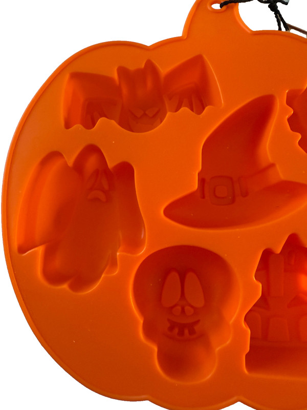 Ghoulish Halloween Cakelet Baking Mold Cake Brownies Resin Clay Bat Skull Spider gallery