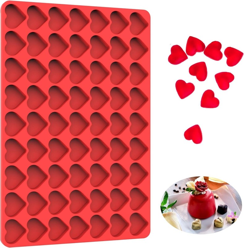 Multi-Purpose Heart Silicone Molds: Perfect for Candy, Chocolate & DIY Crafts gallery
