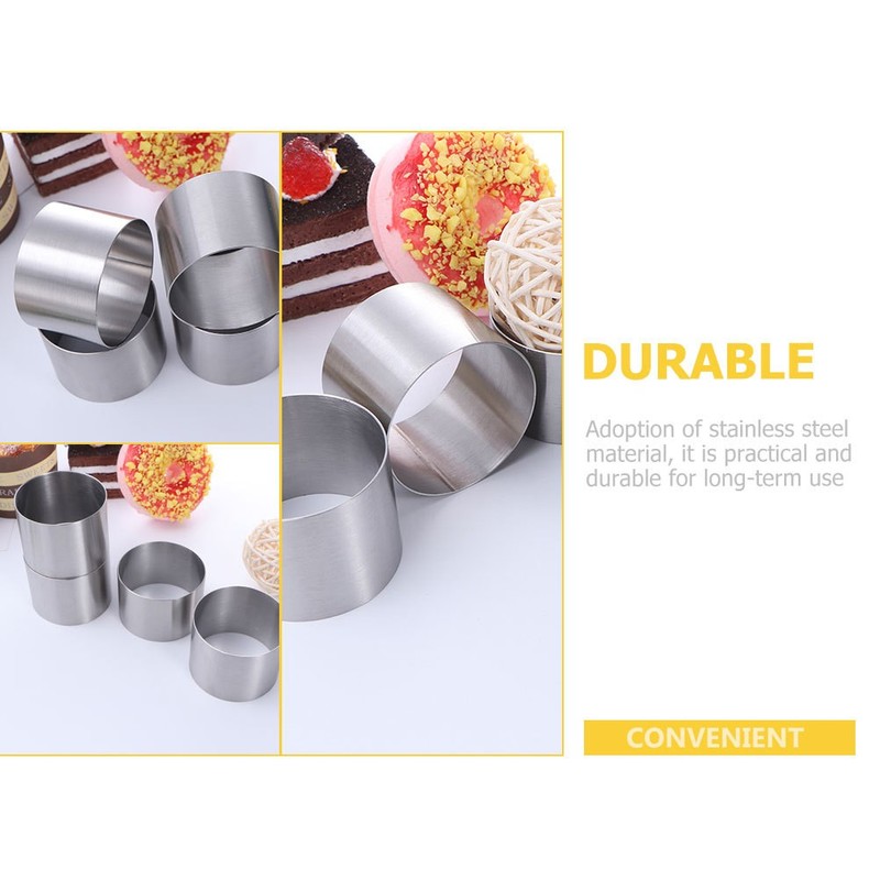 Baking Mold For Kitchen Grey Home Bakers 6Pcs 2.36X2.36X1.97in gallery