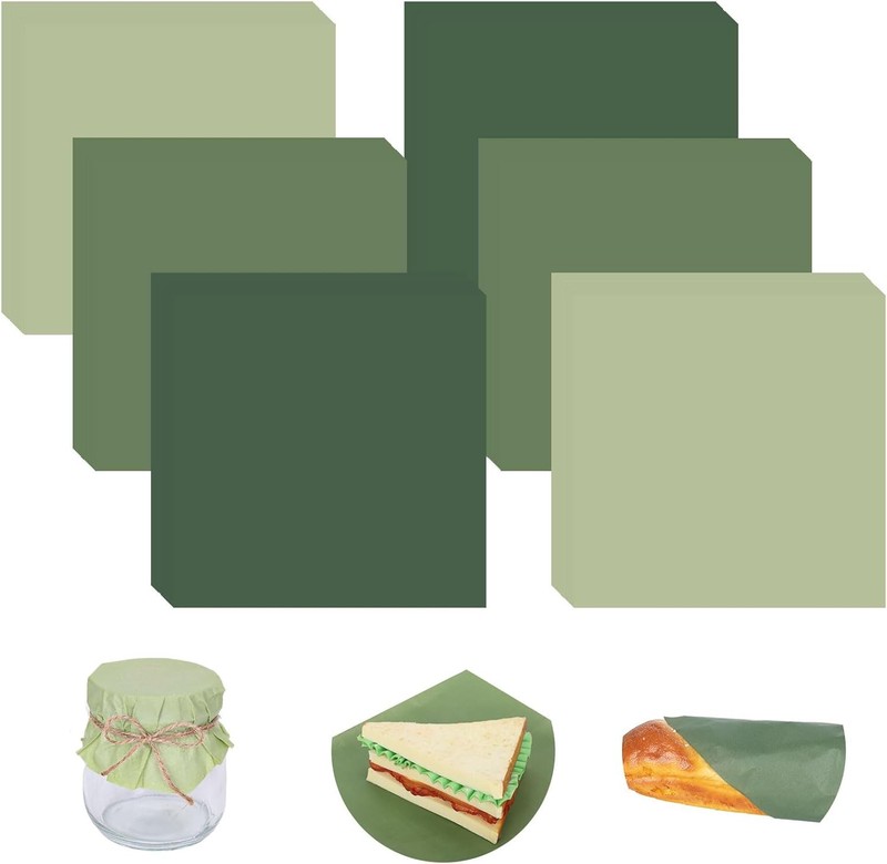 240 Sheets Sa Green Wax Paper Solid Green Deli Paper 3 Colors