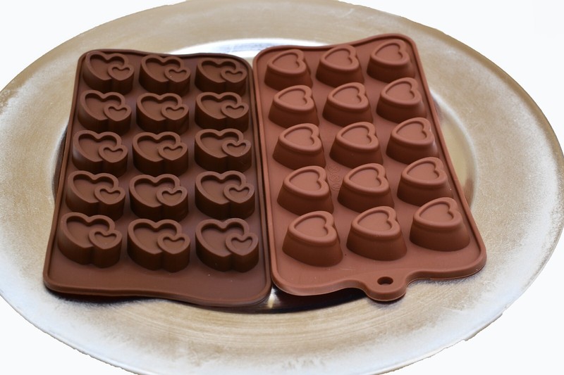 Silicone Molds Set Heart to Heart In Love Shape Tray Pan DIY Durable Mold