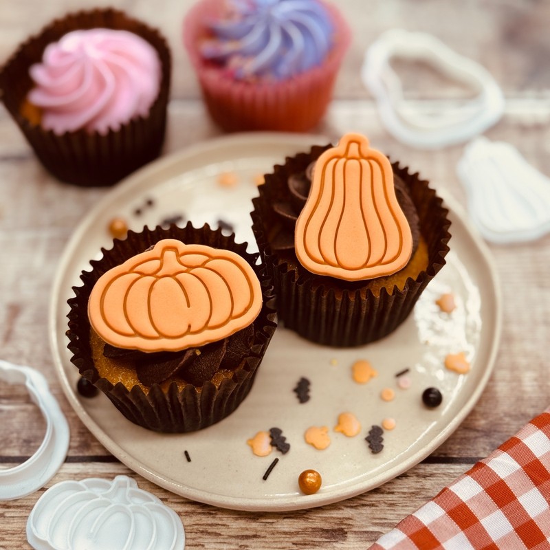 Pumpkin Cookie Cutter + Stamp Set – Halloween, Thanksgiving, Fall Harvest Mold gallery