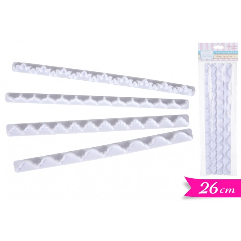 4 Sugar Dough Decoration Cutting Molds CM 26 Cake Design Pastry