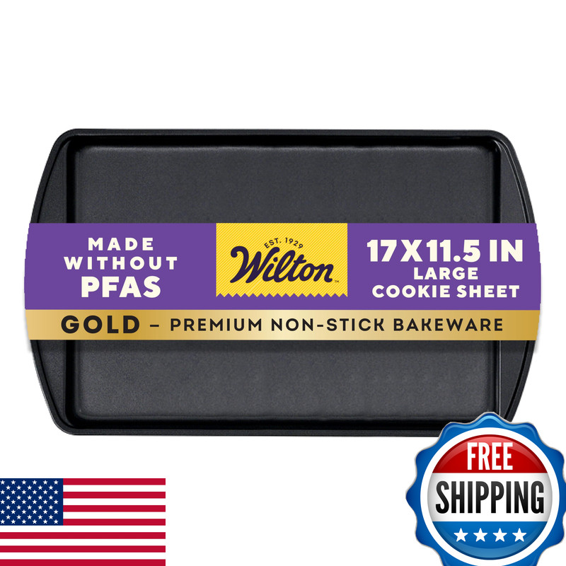 Wilton Gold Premium Non-Stick Warp-Resistant Bakeware Made Without Pfas Large