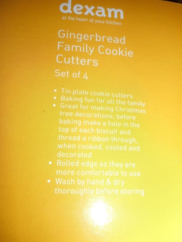 Dexam Four Gingerbread Cookie Cutters Family Cookie Cutters Bake Set gallery