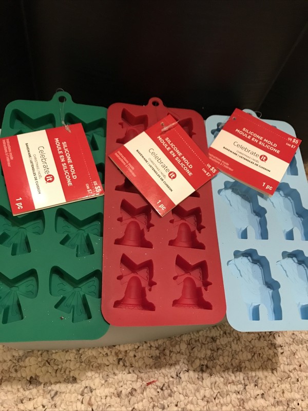 Celebrate It Bakewear Silicone Molds NWT Buy 2 Get 1 FREE! Llama Bells Christmas