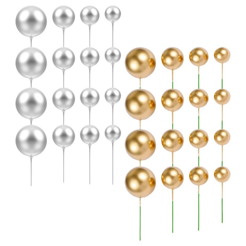 108 PCS Birthday Parties Cake Topper Decorative Balls for Decorating gallery