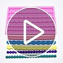 3D Pearl Knit Rope Silicone Mold Fondant Mould 19.5*12.3*1.1cm, By Random gallery