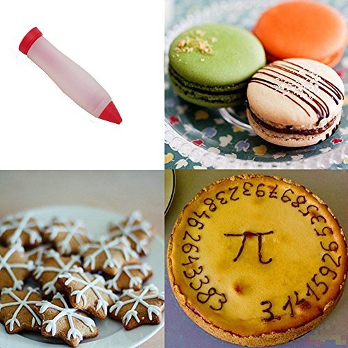 2 Pack Silicone Cake Writing Pen Cookie Cream Pastry Chocolate Decorating Pen gallery
