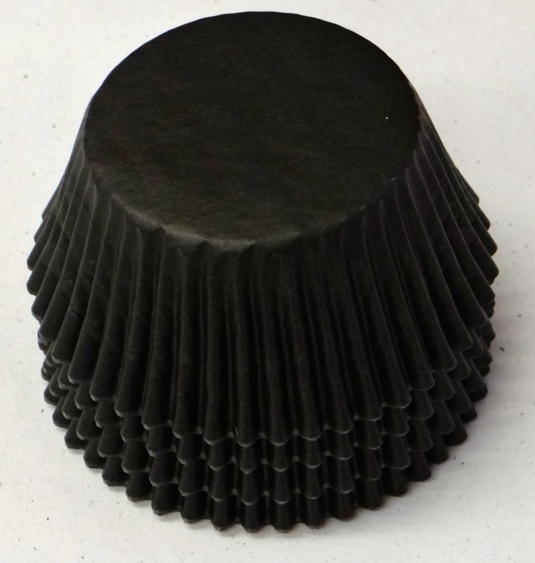 50 Black Cupcake Liners Baking Cups STANDARD SIZE BC-38-50 NEW