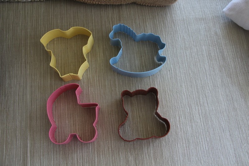 NEW**Wilton BABY Cookie Cutter Set 4 ~~ Teddy Bear/Pram/Sleeper/Rocking Horse  gallery