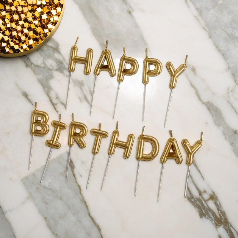 Happy Birthday Balloon Pick Candles - 2.25", 13 Pieces - Candle Set for Birthday gallery