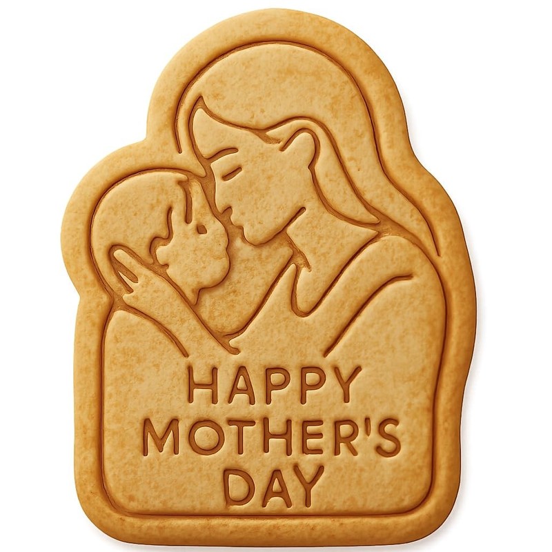 Mother’s Day Card Cookie Cutter & Stamp, Fondant & Clay – 3.1×4″