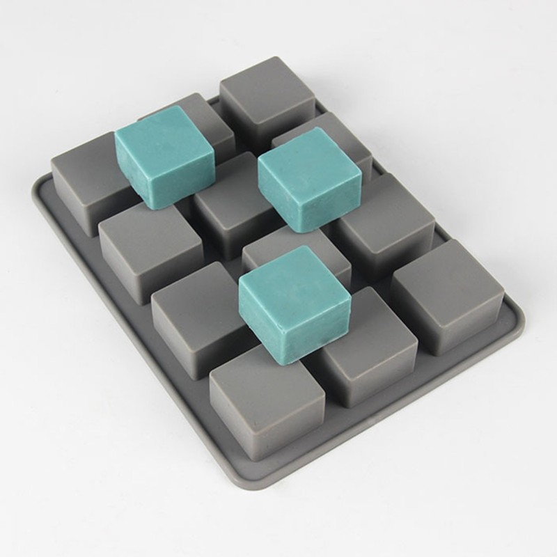 Square Cube Shape Molds 3D Handmade Soap Bar Craft Kitchen BakinGg Fond Tool Gif gallery
