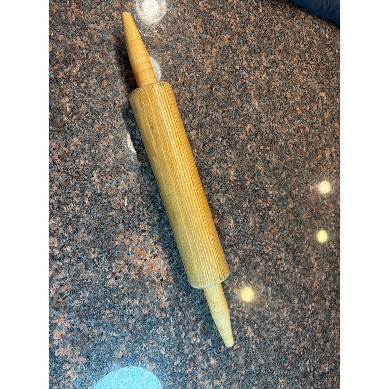 Vintage Farmhouse Wooden Rolling Pin 18″ Long Overall