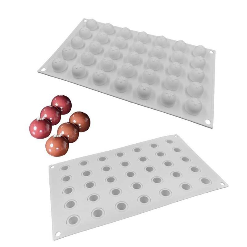 Silicone Ball Chocolate Bombs Mold Small 3D Sphere Candy Truffle Baking Tray …