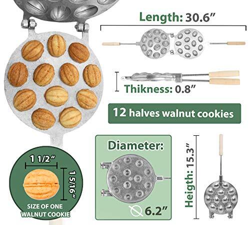 Walnut 12 Cookie Form (Oreshek) Maker Oreshki Rissian Soviet Cookies by PetriSto gallery