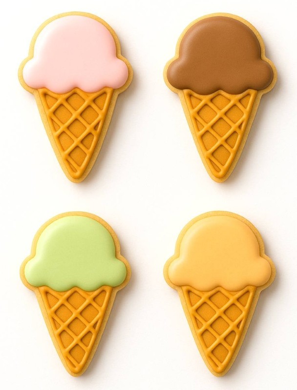 Ice Cream Cone Cookie Cutter Metal gallery