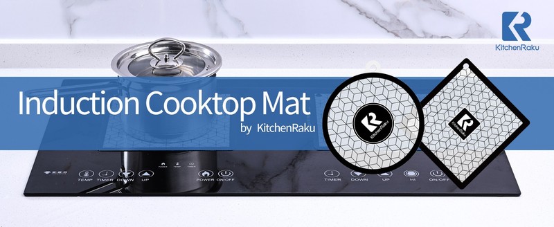 2 PCS Silicone Induction Cooktop Mat - (Magnetic) Cooktop Scratch Protector - gallery