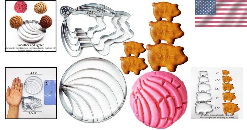 Dishwasher Safe Concha Cutter Set - Perfect for Celebrating Mexican Traditions gallery