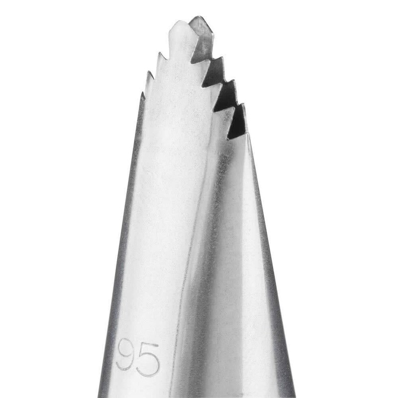 French Leaf Ruffle Decorating Pastry Tip #95 Stainless Steel Piping Nozzle gallery