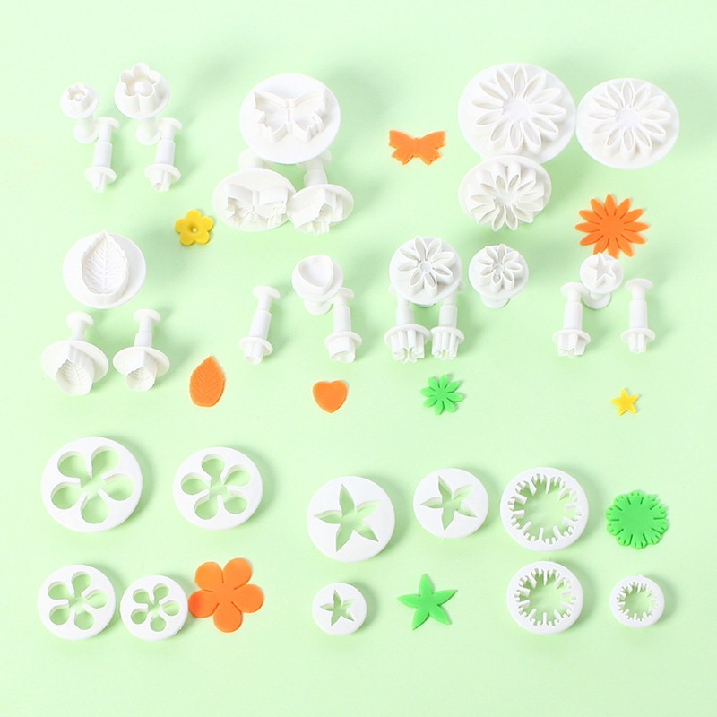 33pcs/lot Cake Decorating Tools Fondant Cake Mold Flower Set Baking AccessoL-dx gallery