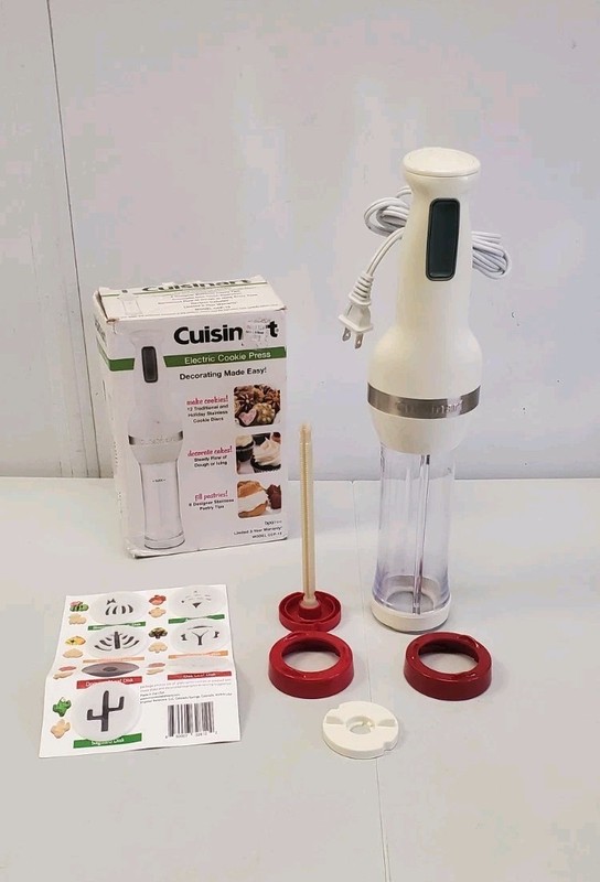 Cuisinart Electric Cookie Press CCP-10 Device Unit & Some Accessories Works