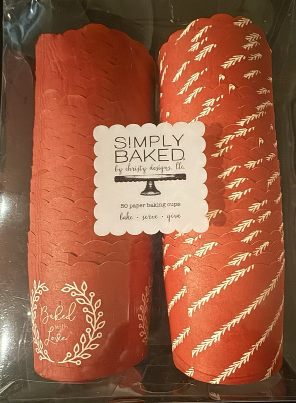 Baked with Love Simply Baked Large Paper Baking Cups