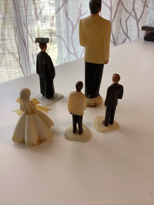 Vintage Cake Toppers Wedding/ Graduate gallery