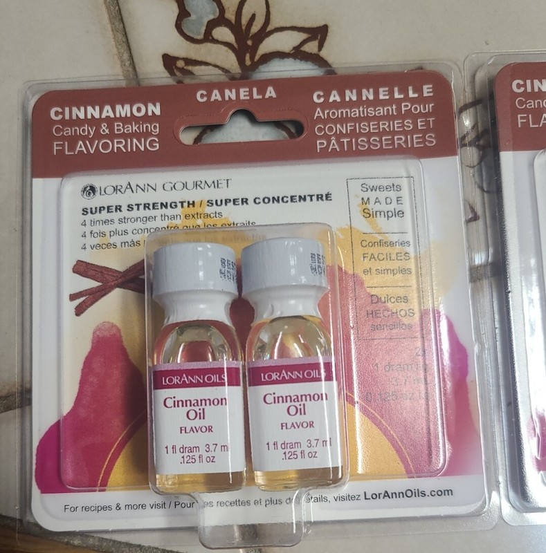 LorAnn Gourmet Candy & Baking Cinnamon Oil Flavoring Lot of 2 = 4-1 fl bottles gallery