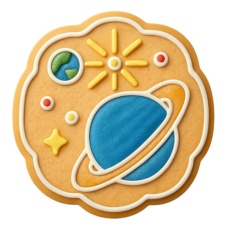 Pulsar Planets Cookie Cutter & Stamp, Fondant & Clay - 4x3.8 gallery
