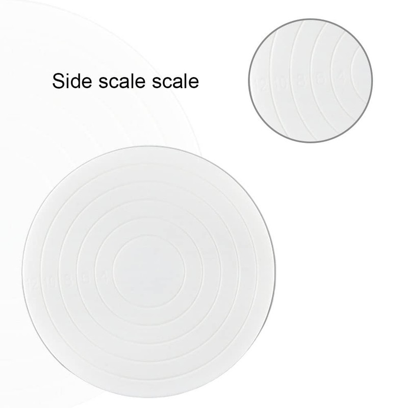 Rotating Cake Turntable 5.5 Inch Mini Base Stand Swivel White 2 PCS gallery