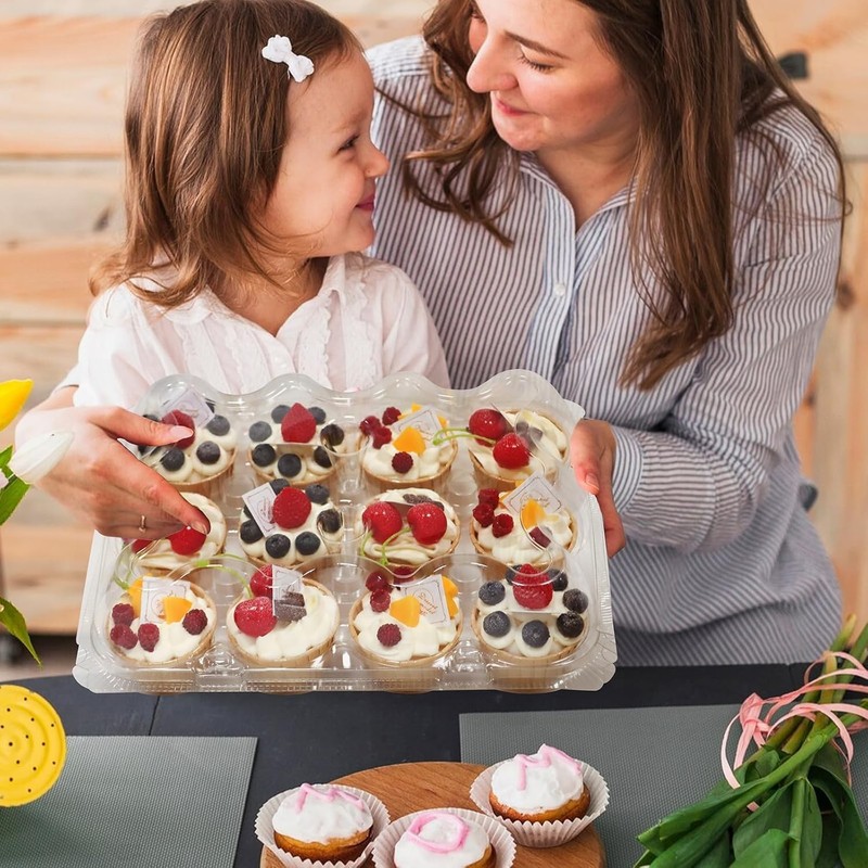BPA-Free Cupcake Containers - Perfect for Baking Events & Gifting gallery