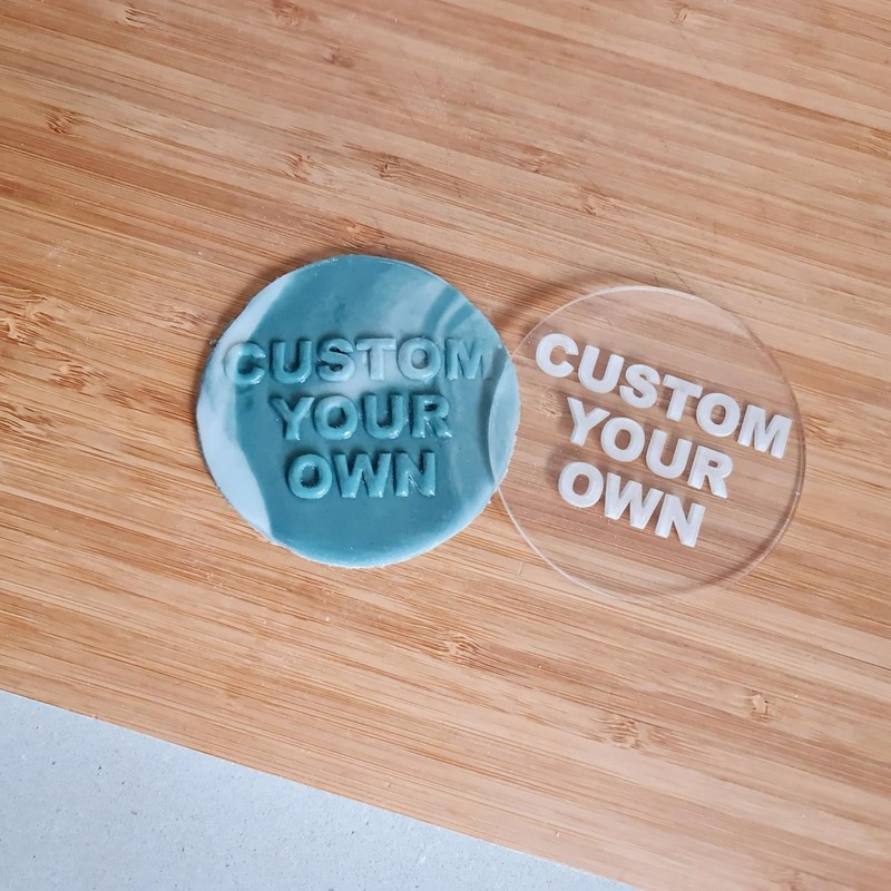 Custom Age & Name Fondant Stamp – Birthday Cookie Debosser for Personalised Cake