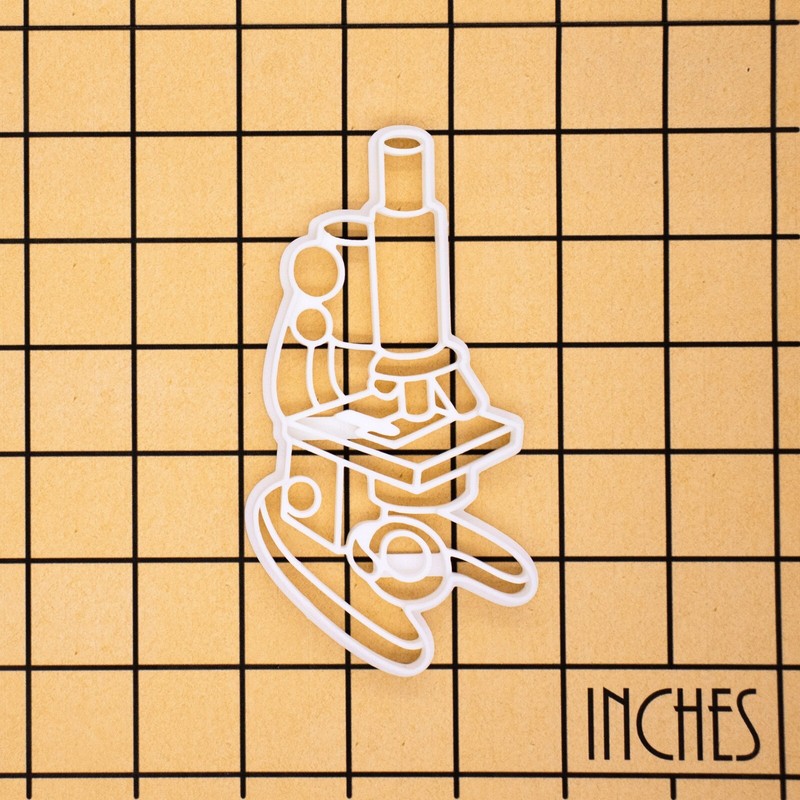Microscope Cookie Cutter - Science laboratory microbiology chemists scientist gallery
