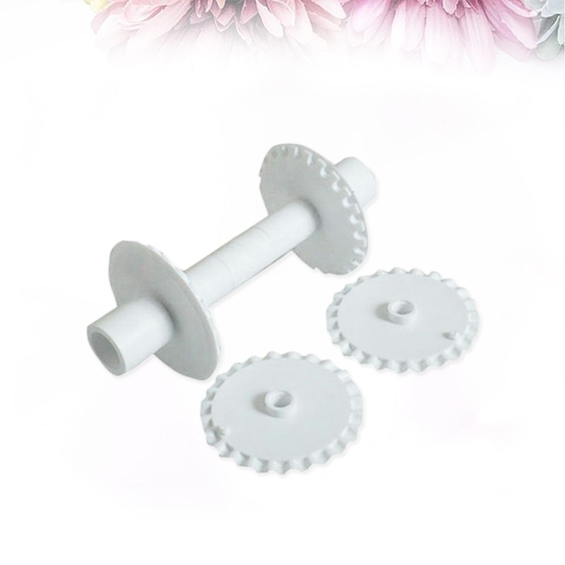 6pcs Pastry Wheel Cutter Set Plastic Fondant Cake Lace Cutter Roller Tools gallery