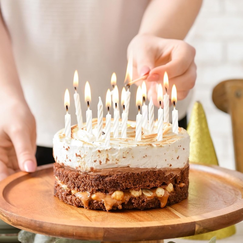 288 Pcs Birthday Candles Bulk Spiral Cake Candles for Celebrating Birthday Cake gallery