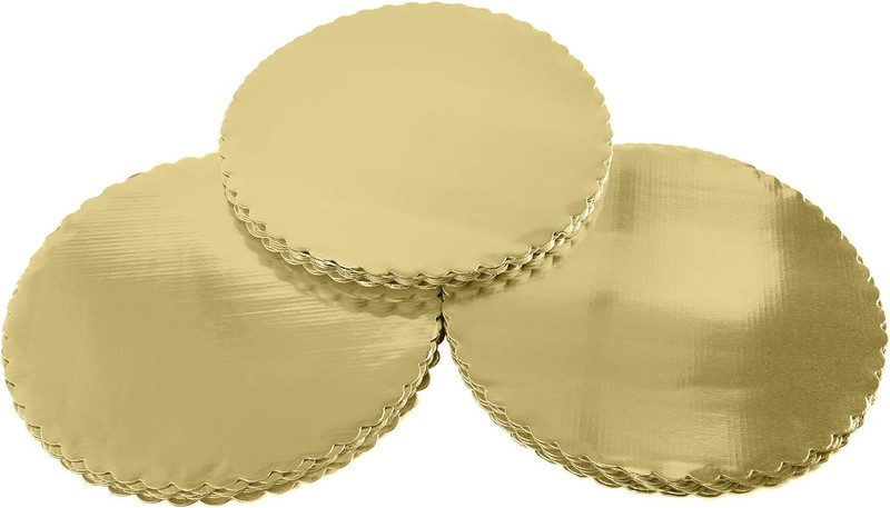 [25Pcs] 12" Gold Cakeboard Round,Disposable Cake Circle Base Boards Cake Plate r gallery